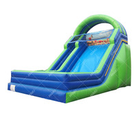 Toboggan aquatique gonflable personnalisable à thème océanique, toboggan gonflable sec pour enfants