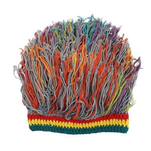 <span class=keywords><strong>Bonnet</strong></span> en tricot personnalisé <span class=keywords><strong>pour</strong></span> hommes avec cheveux Garçons <span class=keywords><strong>Bonnet</strong></span> d'hiver tricoté à la main amusant <span class=keywords><strong>Bonnet</strong></span> Rasta avec <span class=keywords><strong>dreadlocks</strong></span> - Product Image 5