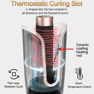 Rizador de Pelo Automático de Cerámica, Herramienta de Peinado con Rotación Automática, Rizador de Pelo con Giro de Aire y Ondulador - Product Image 5