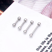 Perhiasan tindik JIAXIN ASTM F136 Titanium dengan ulir dalam, bentuk tapal kuda, untuk septum, labret, helix, rook, dan daith.