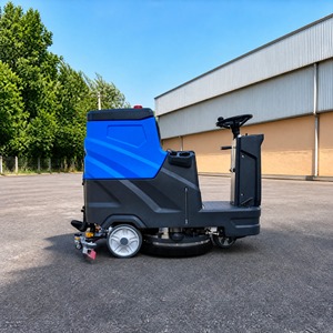 Nouvelle autolaveuse autoportée à propulsion électrique, machine de nettoyage de sols industrielle et commerciale alimentée par batterie - Product Image 2