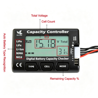 Cellmeter7 1-7S Vérificateur numérique de capacité de batterie Lipo LiFe Li-ion NiMH NiCd Testeur de tension de cellule pour RC FPV UAV