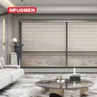 OPUOMEN Volet roulant transparent commercial en aluminium électrique avec polycarbonate