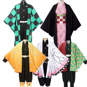 Ensemble de costumes de cosplay anime à motif de figurines pour filles comprenant une cape de robe kimono <span class=keywords><strong>et</strong></span> des accessoires - Product Image 3