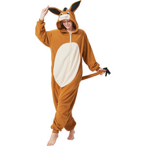 Pijamas de Mono con Capucha Térmica para Adultos, 100% Poliéster, Diseño de Burro, Venta al Por Mayor, Precio de Fábrica, Conjuntos Familiares a Juego para Parejas - Product Image 1