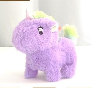 Giocattolo elettrico di peluche unicorno che canta e cammina con luci giocattolo elettronico - Product Image 5