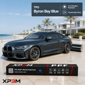 ฟิล์มใสกันรอยรถยนต์ XP3M Byron Bay Blue OEM Gloss TPU สีฟ้า หนา 7.5 มิล ซ่อมแซมตัวเองได้ ป้องกันรอยขีดข่วน ป้องกันสีเหลือง พร้อมช่องระบายอากาศ - Product Image 1