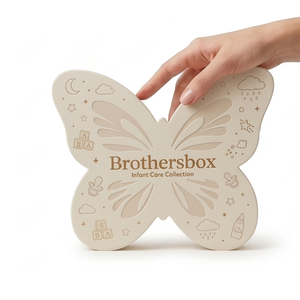 Boîtes en forme de papillon irrégulières faites à la main sur mesure, emballages de luxe personnalisés pour les soins de la peau et les soins pour bébés, ensemble de cadeaux - Product Image 2