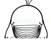 Nouveau design Panier à fruits en fer suspendu à 2 niveaux en forme de poire pour le rangement du pain sur table ou en garde-manger