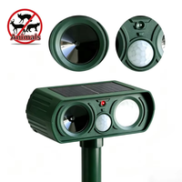 Pengusir Tikus Sensor Gerak PIR Tenaga Surya Cerdas dengan Lampu LED Ultrasonik untuk Halaman Depan, Bedeng Bunga, Lahan Pertanian, Tersedia