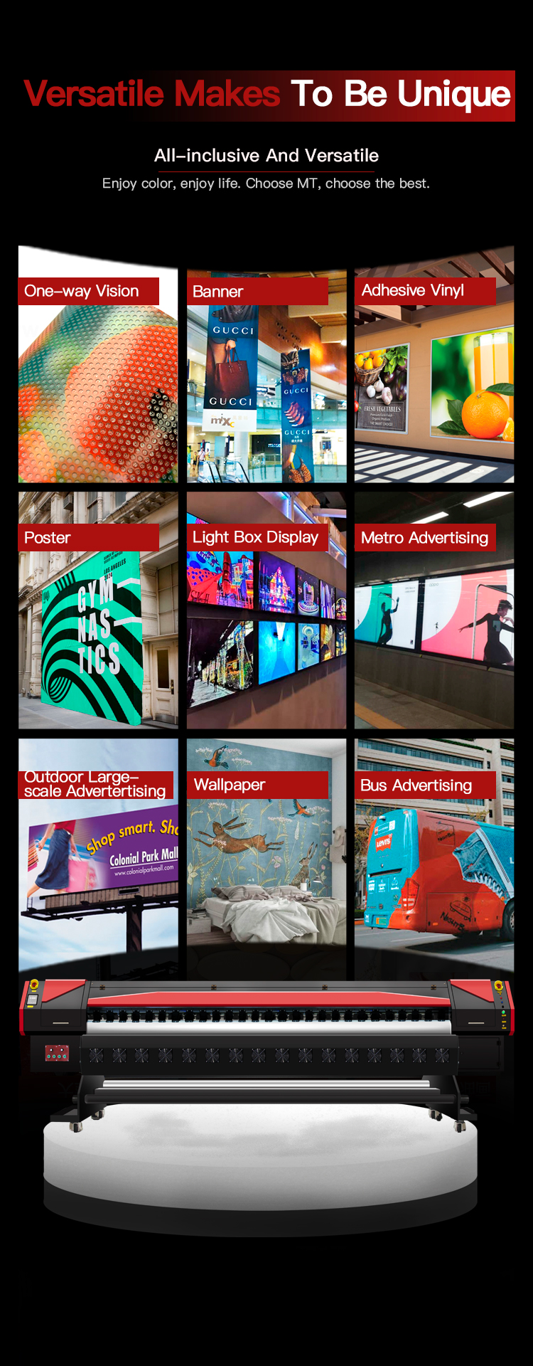 Roll to Roll Poster digital flex banner printing material Ko<i></i>nica 512i printer