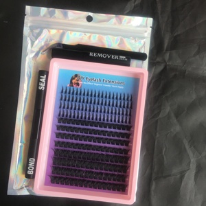 Kit de Cils en Grappes Personnalisés Faux <span class=keywords><strong>Vison</strong></span> 10-18mm Mixte Courbure DD, Ensemble Complet DIY avec Colle, Scellant et Pince à Épiler, OEM pour Usage Domestique et Professionnel - Product Image 6