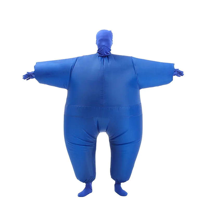HUAYU Venta caliente parte volar traje inflable gordo traje azul inflable Chub traje de los hombres de Halloween uno inflable tamaño