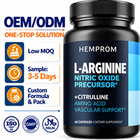 Capsules de L-Arginine Marque Privée OEM, 60 Comprimés, Complément Alimentaire pour Adultes, Améliore l'Immunité, Marque HEPPROM, Vente en Gros Guangdong