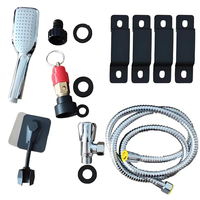 Réservoir d'eau de toit de voiture de 18 L, douche de camping extérieure, douche solaire économique en PVC, douche de route