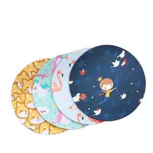 Tapis de souris personnalisé avec Logo rond imprimé, Anime coloré, accessoires Pc, sublimation 230X 230 cm