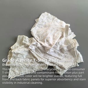 Trapos de Algodón Blancos para Limpieza, Trapos de Algodón 100% para Limpieza, Paño de Limpieza Blanco 100% Algodón - Product Image 2