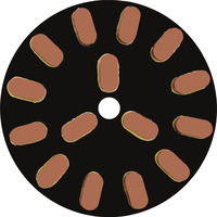 Meule de disque de résine d'outils abrasifs de diamant pour des dalles de granit dans la machine à polir en pierre