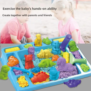Juego de Arena Mágica Dinámica al por Mayor, Arena Dinámica Elástica No Tóxica con Moldes de Animales, Juguete Educativo Sensorial para Niños - Product Image 3