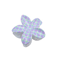 Lot de pinces à cheveux à motif écossais et fleurs pour femme, 6 couleurs, pour chignon, mignonnes, pour le quotidien, cadeau amusant, accessoires de mode