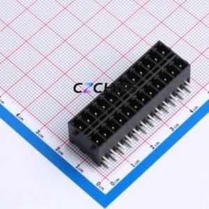DB2ERHBG-3.81-2*12P-BK Plug-in Terminal Block Bent Lead Through Hole,P=3.81mm Board-to-Board / Socket - Closed Snap Fixing 2x12P - Product Image 1