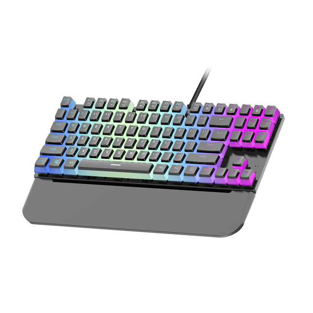 Custom Wired RGB Mechanical Gaming Keyboard Mechanical Keyboard Gaming With Palm Rest