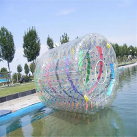 Rouleau de cylindre de boule de Zorb clair gonflable de flottement pour le plaisir de jeu d'eau