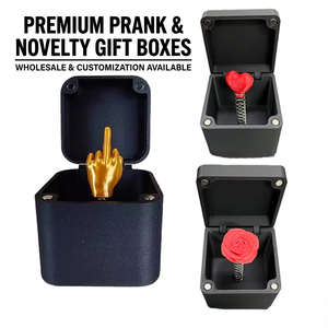 Bir kutuda orta parmak noel parodi komik sınır ötesi hediye pratik şaka Gag - Product Image 1