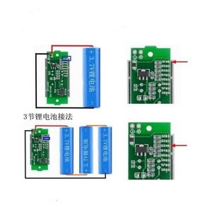 โมดูลตัวบ่งชี้ระดับแบตเตอรี่ลิเธียม จอแสดงผล LED 0-15V สำหรับการตรวจสอบแรงดันไฟฟ้าของชุดแบตเตอรี่ - Product Image 2