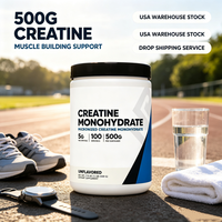 Créatine monohydrate en poudre, expédition directe depuis l'entrepôt américain, commandes d'une seule unité pour les magasins de suppléments en ligne