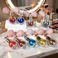 Poudre illuminatrice scintillante pour le corps en spray, marque privée, longue tenue, poudre brillante avec atomiseur à pompe