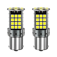 Bombilla LED Canbus 57SMD para Maletero de Coche, 1156 7440, Plug and Play, Lámpara de Señalización de Cúpula 3030, Decodificador de Matrícula, Lámpara de Lectura