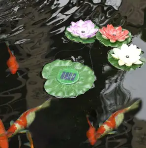 뜨 LED 연못 빛 백합 패드 로터스 꽃 빛 재미 수영장 부속품, 정원 뒤뜰 결혼식 수영 다채로운 당