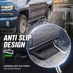 Marchepieds latéraux en acier au carbone YZONA pour Chevrolet/GMC Silverado 1500/2500 HD/3500 HD (2019-2026) (à l'exception de 2019) - Product Image 5