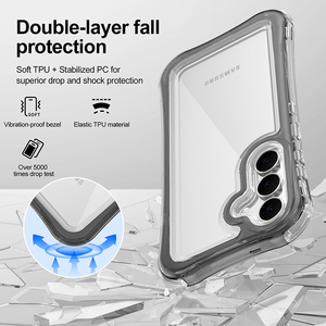 3 Trong 1 Combo Trong Suốt Rõ Ràng Điện Thoại Di Động Trường Hợp Đối Với Samsung <span class=keywords><strong>Galaxy</strong></span> S26 Cộng Với Siêu S25 Fe 4 Góc Đệm Không Khí Cover Quay Lại - Product Image 2