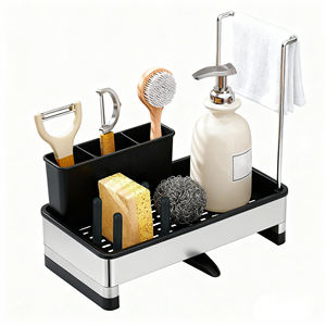 Organizzatore per Lavello in Acciaio Inox con Portaspugna, Portaspazzole, Portasapone e Portaoggetti Antiruggine per <span class=keywords><strong>Cucina</strong></span> - Product Image 5