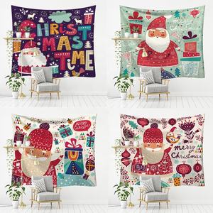 Raffiné Vintage Romantique Ambiance Chaude Coloré Noël Série Live Streaming Fond Tissu Affiche Couverture Tapisseries - Product Image 3