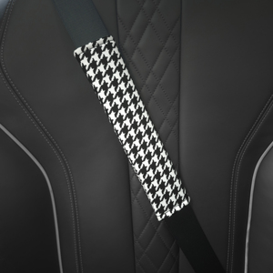 Copricintura di Sicurezza Auto di Lusso in Tessuto Pied-de-Poule, Universale, Traspirante, per Comfort e Sicurezza - Product Image 1