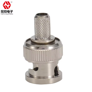 Chất lượng cao Nickel liên hệ với RG59 cáp <span class=keywords><strong>BNC</strong></span> nối 75 Ohm 75-4 nam thẳng 3V-2V CCTV SDI video giám sát - Product Image 4