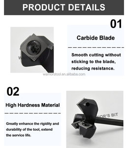 Warrior's Bit Lame remplaçable Mèche de rabotage Face End <span class=keywords><strong>Fraise</strong></span> Insert Spoilboard Style CNC Surfaçage Routeur Bits pour bois - Product Image 5