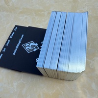 Cartes de visite personnalisées OEM/ODM avec estampage à chaud, bord en feuille d'argent, carte noire de luxe, or, argent, holographique, laser, creux