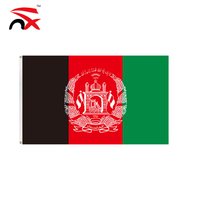 Vente chaude drapeau afghan fabriqué en usine 3x5ft grand drapeau national imprimé numérique polyester drapeau afghan
