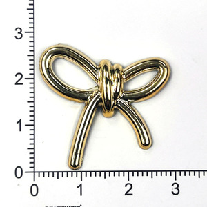 Breloques en forme de cœur et de nœud en or électroplaqué pour pinces à cheveux, boucles de chaussures, accessoires DIY, collection Printemps 2024, origine Yiwu - Product Image 5