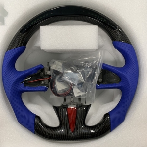 Volante de Fibra de Carbono con Pantalla LED para Infiniti Q50 Q60 Qx50, Modelos 2017 2018 2019 2020 2021 <span class=keywords><strong>2022</strong></span>, Marca YLA - Product Image 1