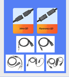 Casque USB Talkvioce 360D à réduction de bruit avec interface <span class=keywords><strong>QD</strong></span> pour centre d'appels téléphoniques, avec coussinets d'oreille - Product Image 4