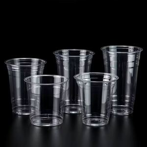 Vasos Desechables Ecológicos de PLA de Pared Simple, Biodegradables, Transparentes, de 9oz, 12oz y 32oz con Tapa para Bebidas Frías - Product Image 4