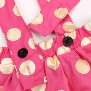 Conjunto de 3 Piezas de Falda con Tirantes Traseros y Estampado de Lunares Rojos de Dibujos Animados para Niñas de 0 a 3 Años, Verano 2021 - Product Image 4