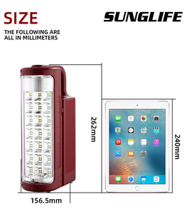 Lámpara de Emergencia Recargable al por Mayor de Fábrica, <span class=keywords><strong>Luces</strong></span> de Emergencia, Lámpara LED Portátil, Luz de Trabajo, Plástico, 6000K, Luz Diurna - Product Image 2