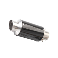 Silencieux d'échappement universel en fibre de carbone 51 mm avec DB Killer pour RC390 Ninja250 300SR Msx125 Mt07, état neuf, échappement de moto
