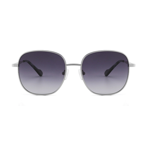 CUSTOM LOGO Unisex <b>Rectangle</b> <b>Sunglasses</b> Full Rim Metal Frame Red <b>Black</b> Polarized Lenses % UV Protection Fashion Adult Model - Product Image 6